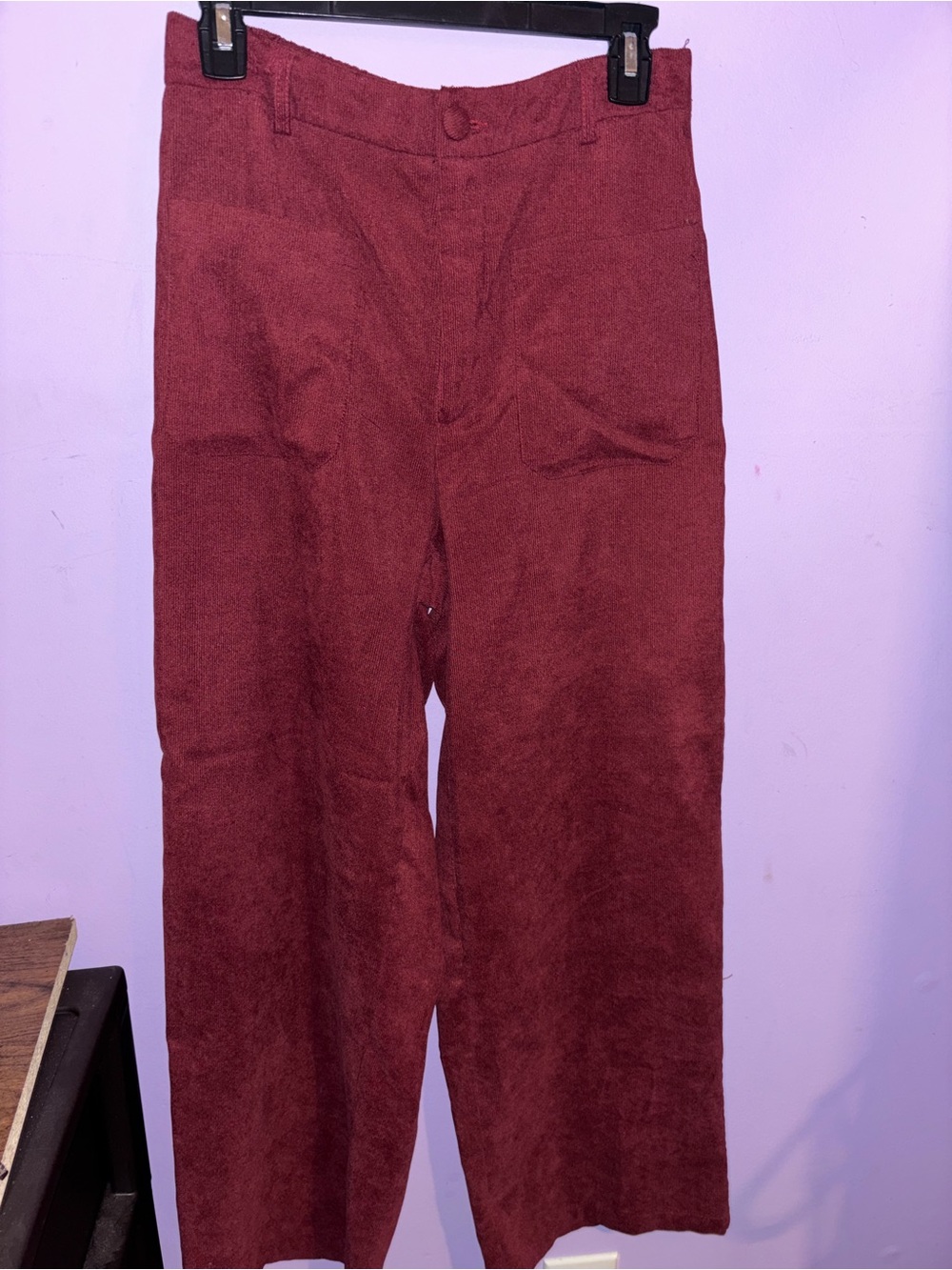 Women’s Rust Red Wide-Leg Pants